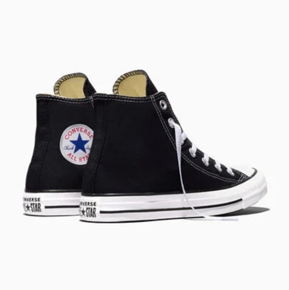 Chuck Taylor All Star Unisex Black Canvas High Top Shoe - M 4 /W 6 - Picture 6 of 10